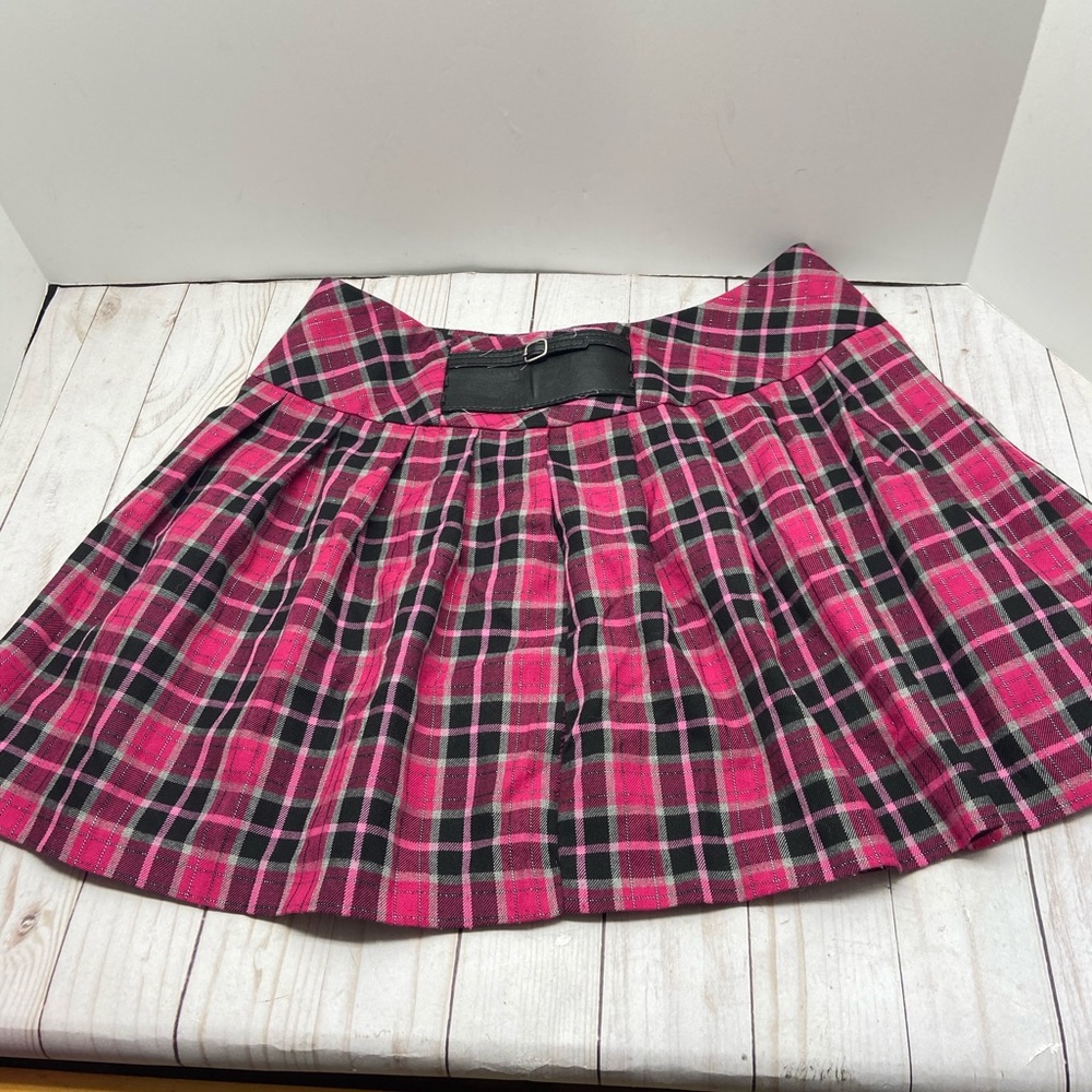 Checker Skirt pink/black